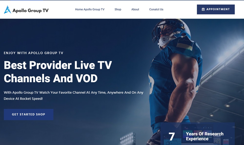  Apollo Group TV High-Quality IPTV Service 2025