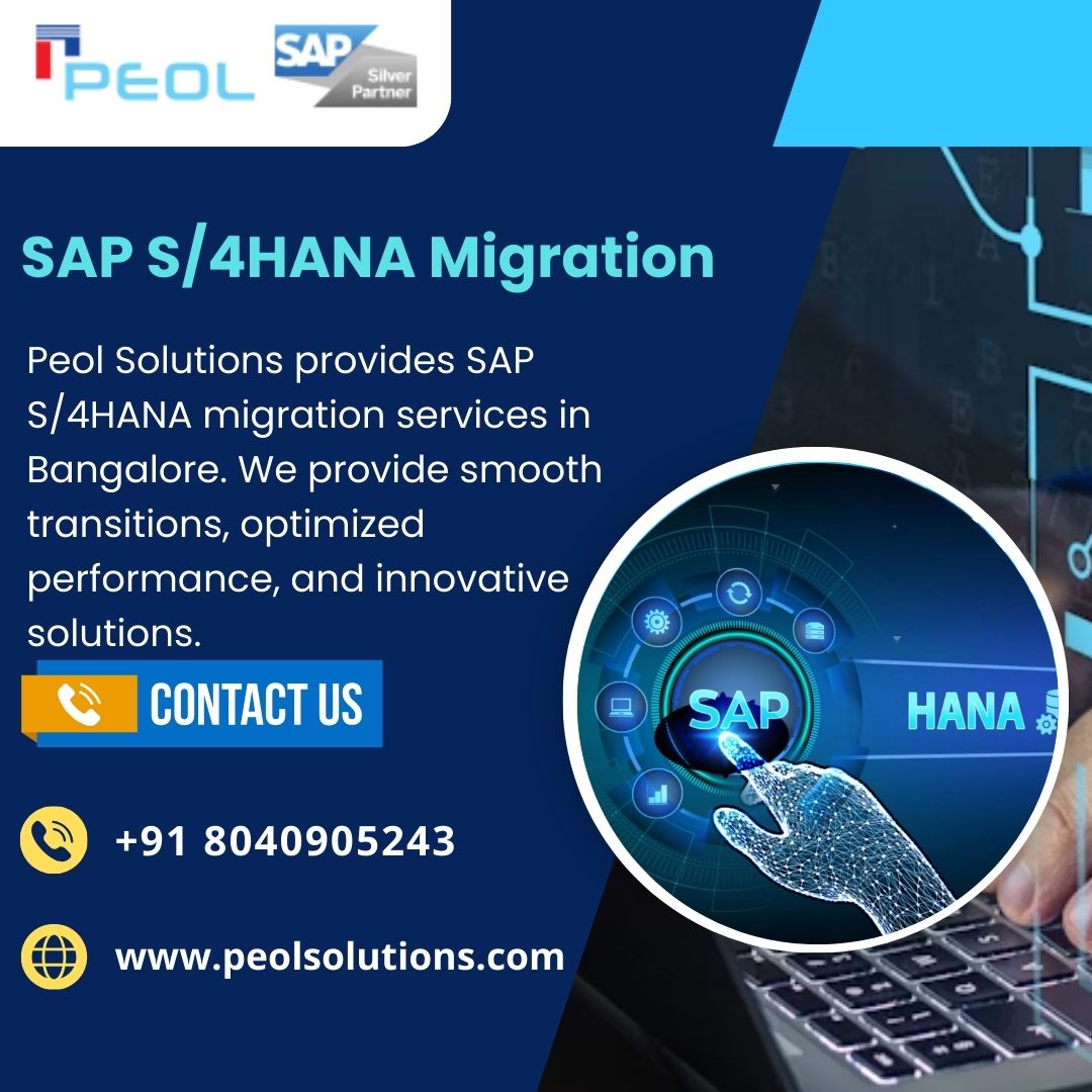  SAP S/4HANA Migration in Bangalore Karnataka 560043