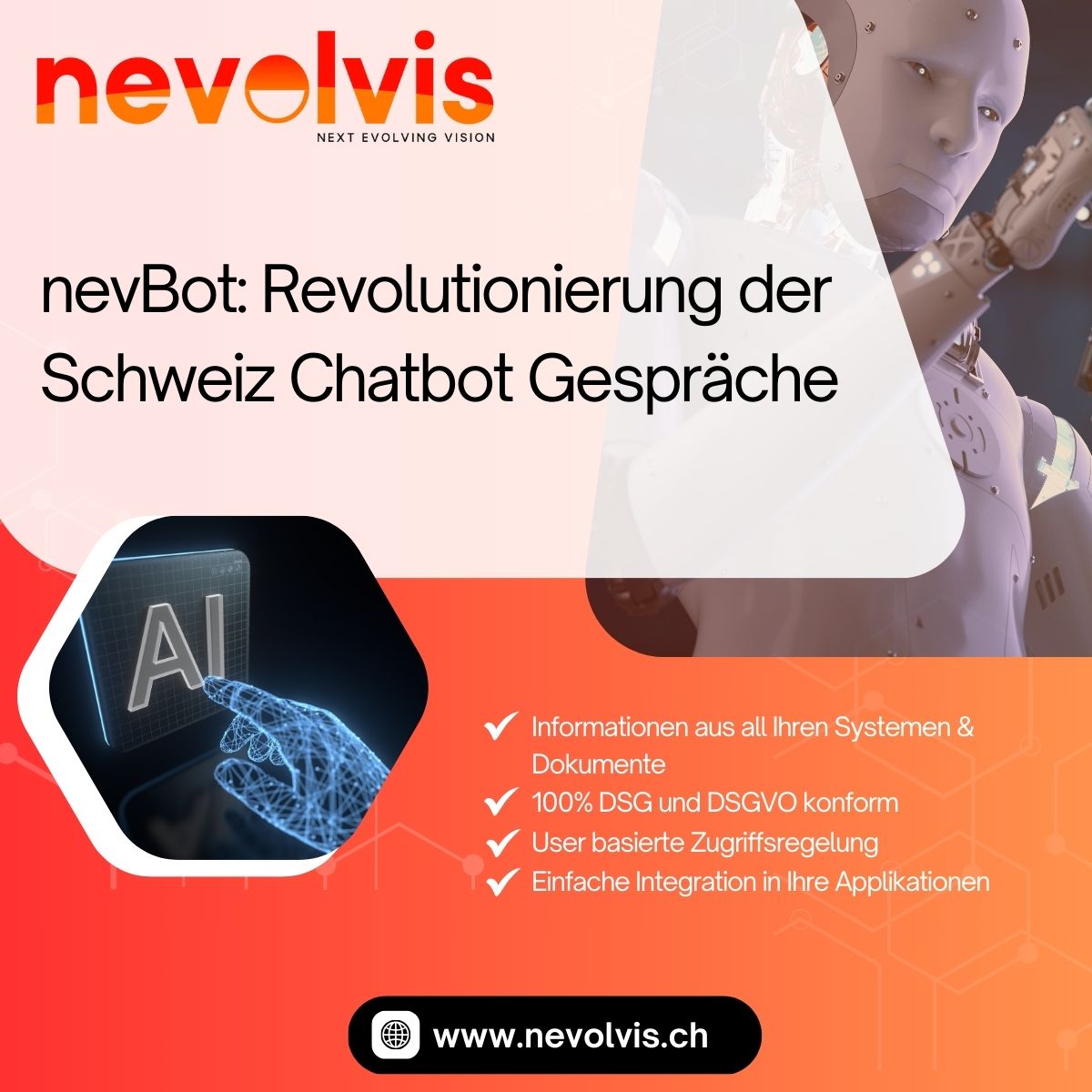  nevBot: Revolutionierung der Schweiz Chatbot Gespräche