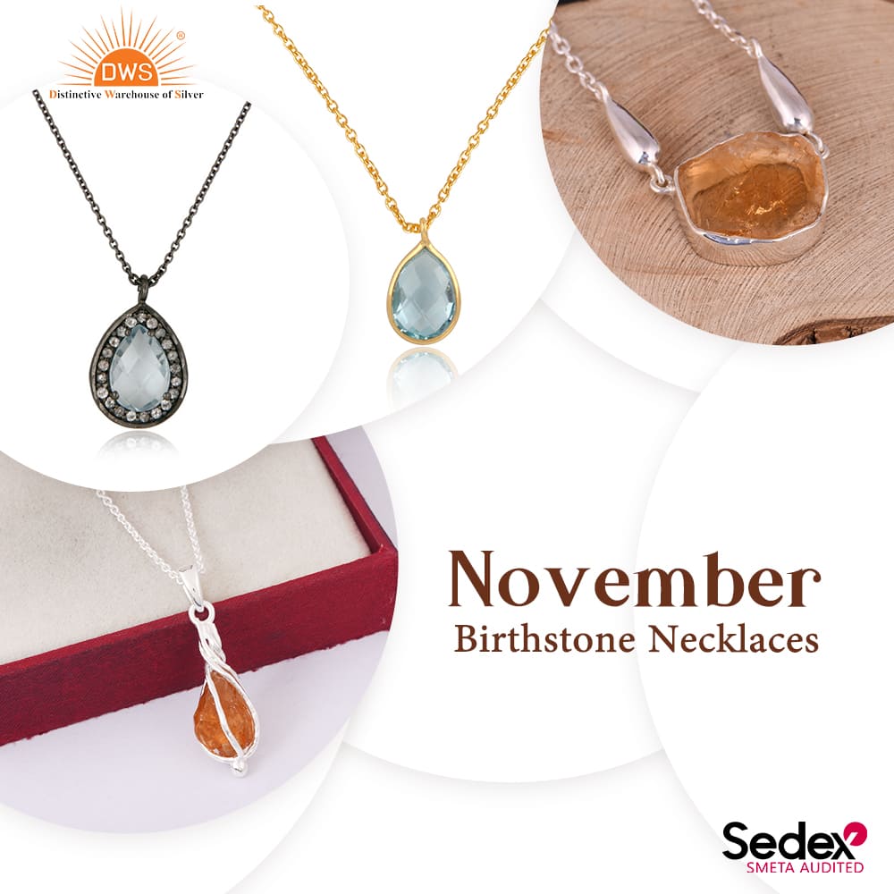  DWS Jewellery: Wholesale Price November Birthstone Necklaces in Jaipur - Shop Now!