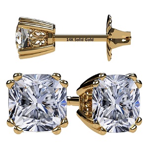  Introducing our stunning Cushion CZ Stud Earrings