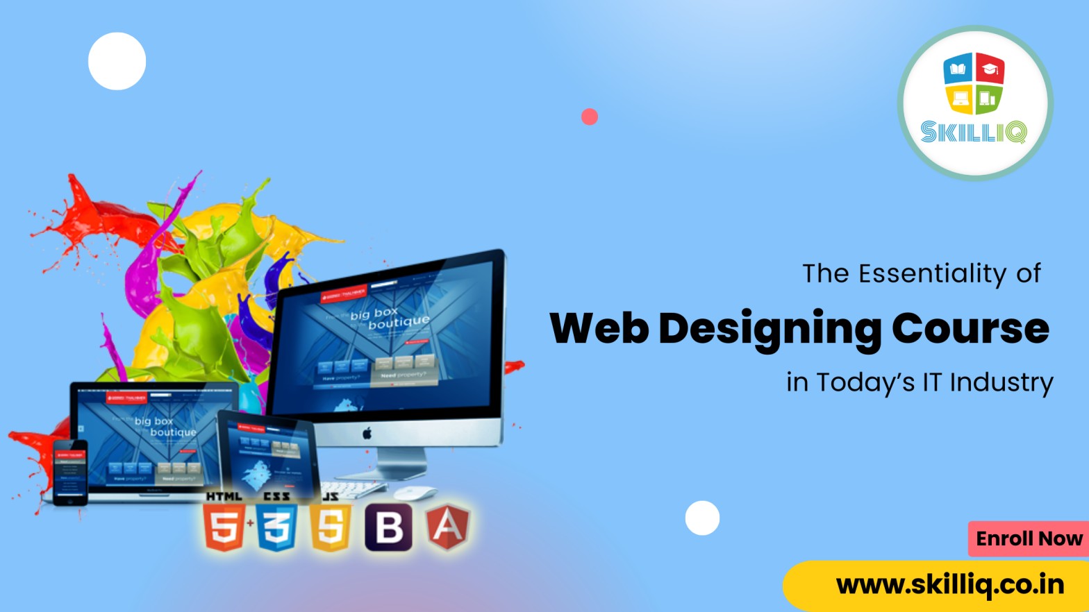  Web Design Training Courses with 100% job placement