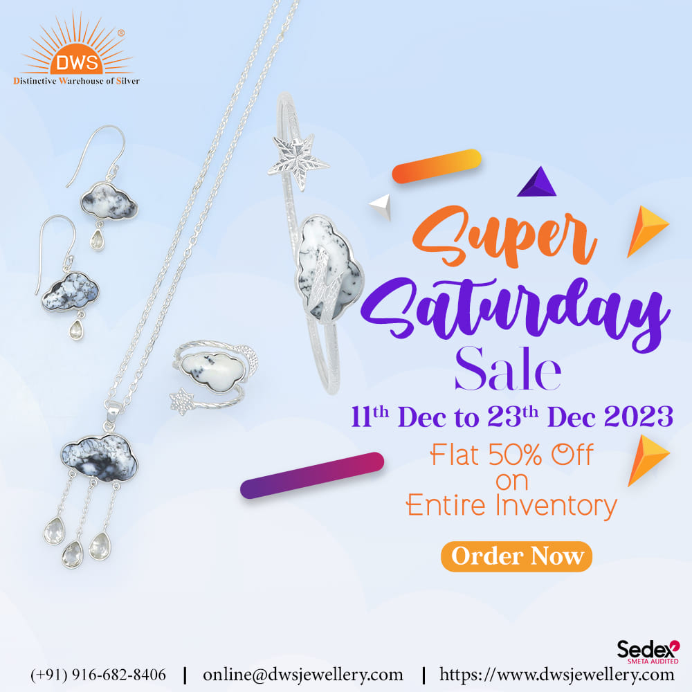  DWS Jewellery’s Super Saturday Sale - Flat 50% Off Site Wide!