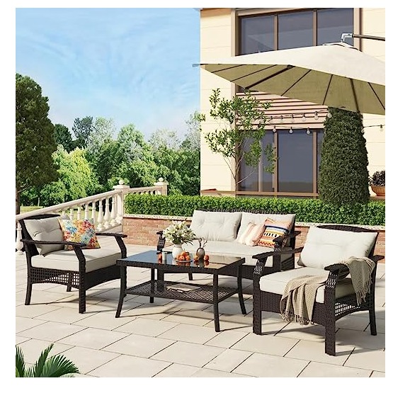  Buy Sapa Wicker Seating Outdoor Patio Set at lowest price