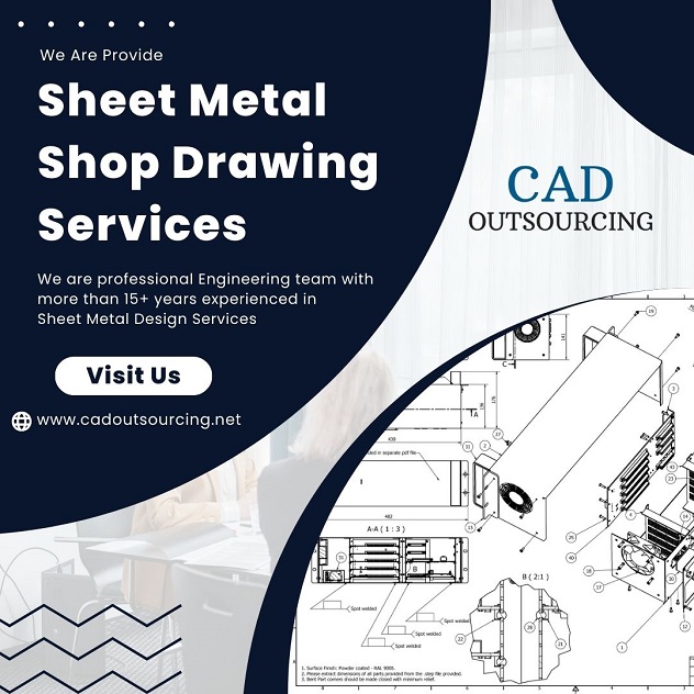  Sheet Metal Shop Drawing Services Provider - CAD Outsourcing Firm