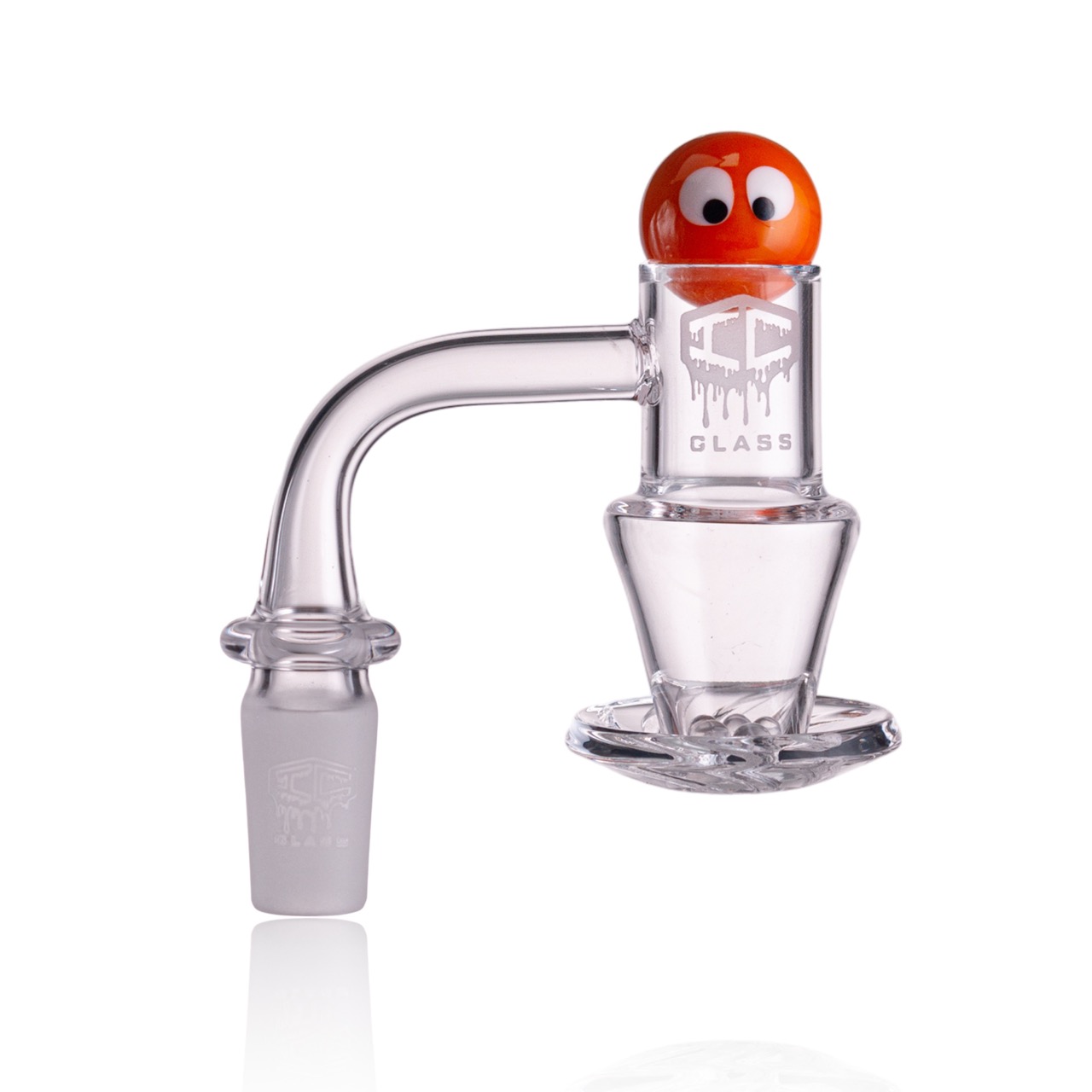  Upgrade Your Dab Rig with IC Glass 14mm Male 90D Banger - Includes Carb Cap, Terp Balls & Sticker!