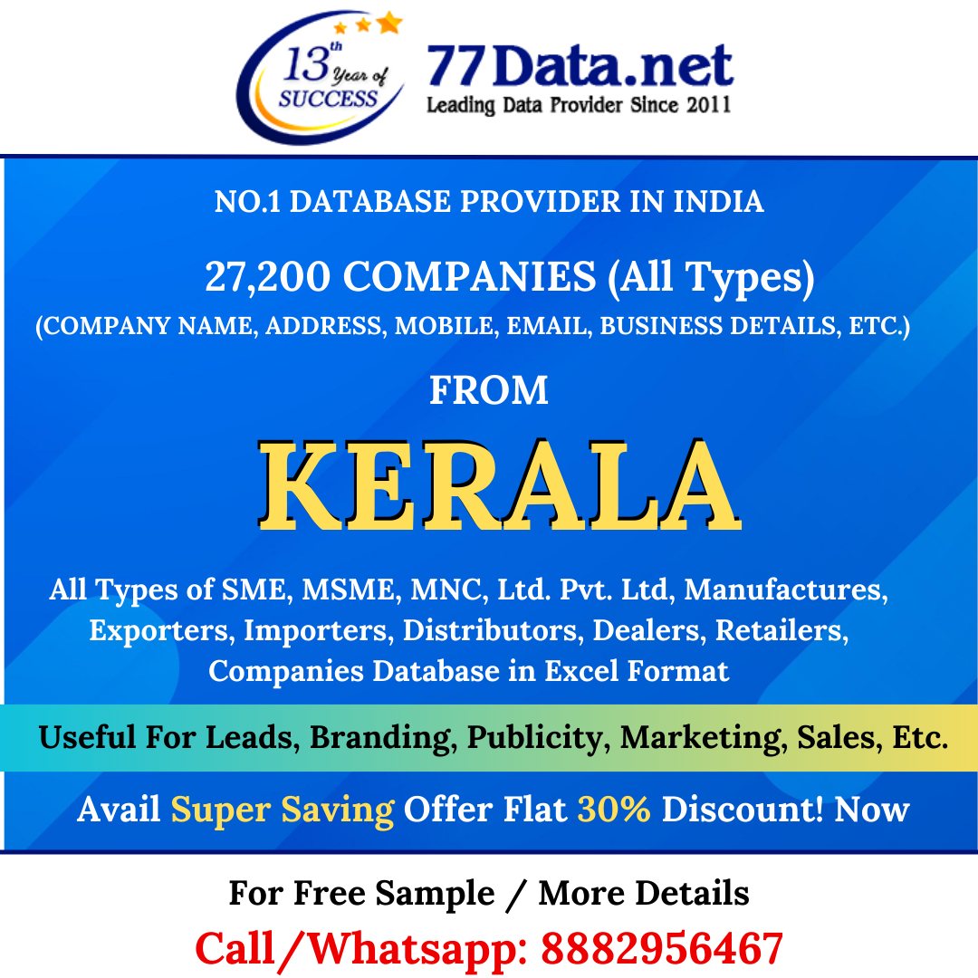  List of Manufacturing Companies in Kochi