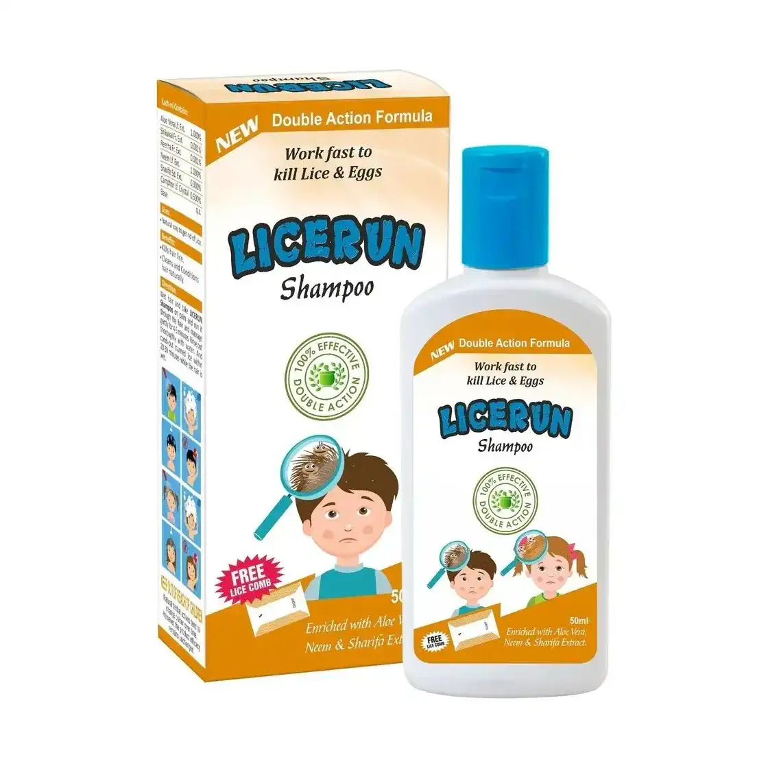  Licerun anti lice shampoo