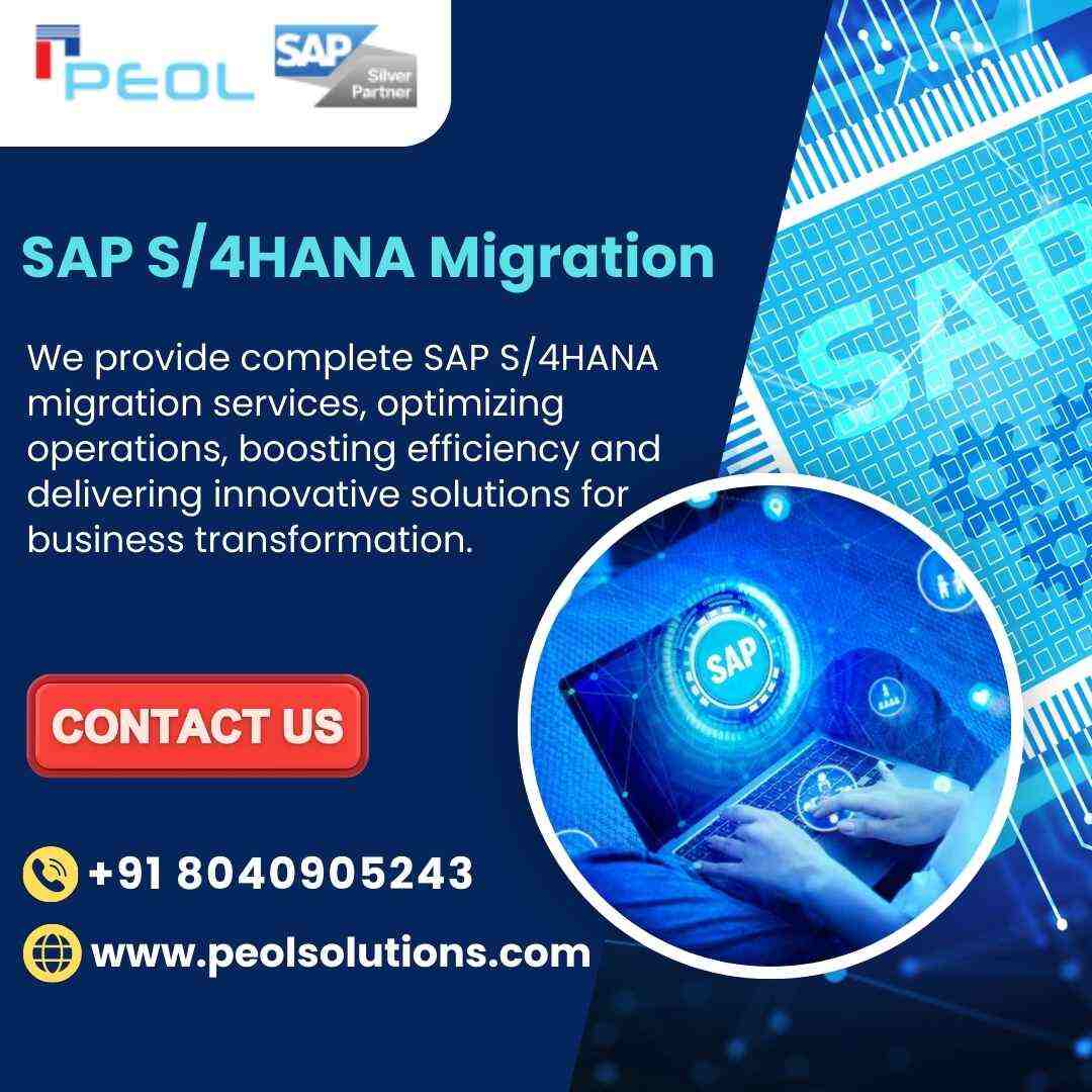  SAP S/4HANA Migration in Bangalore | Peol