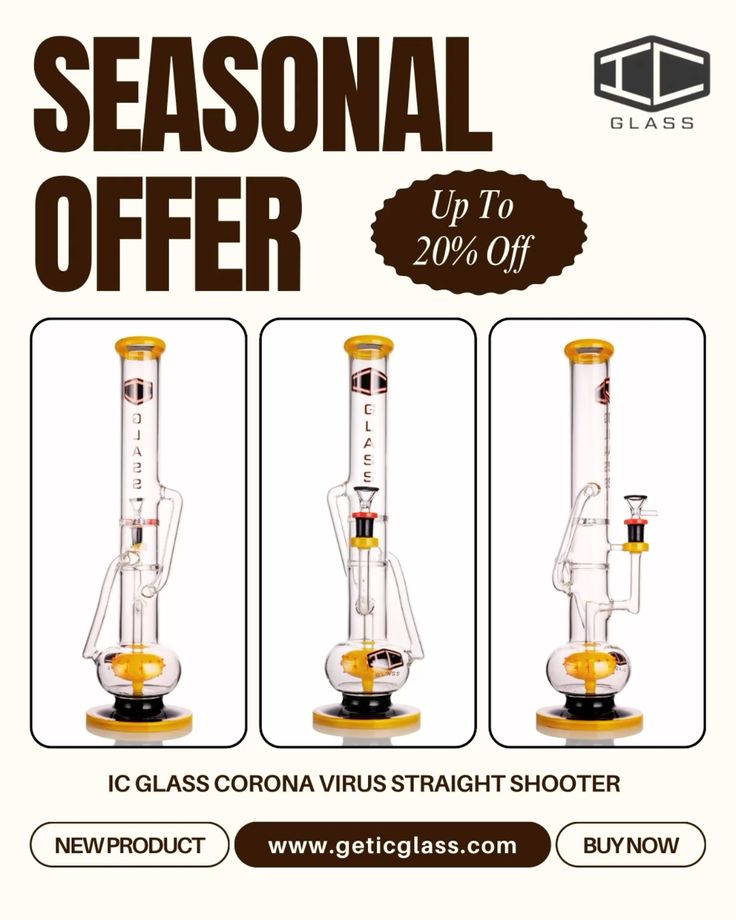  IC Glass- Corona Virus Straight Shooter