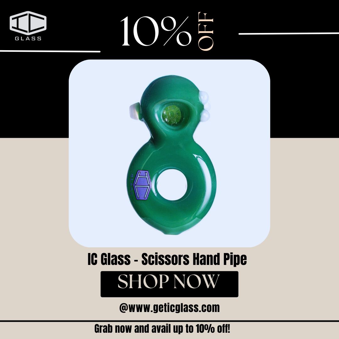  Cutting-Edge Style: IC Glass Scissors Hand Pipe!