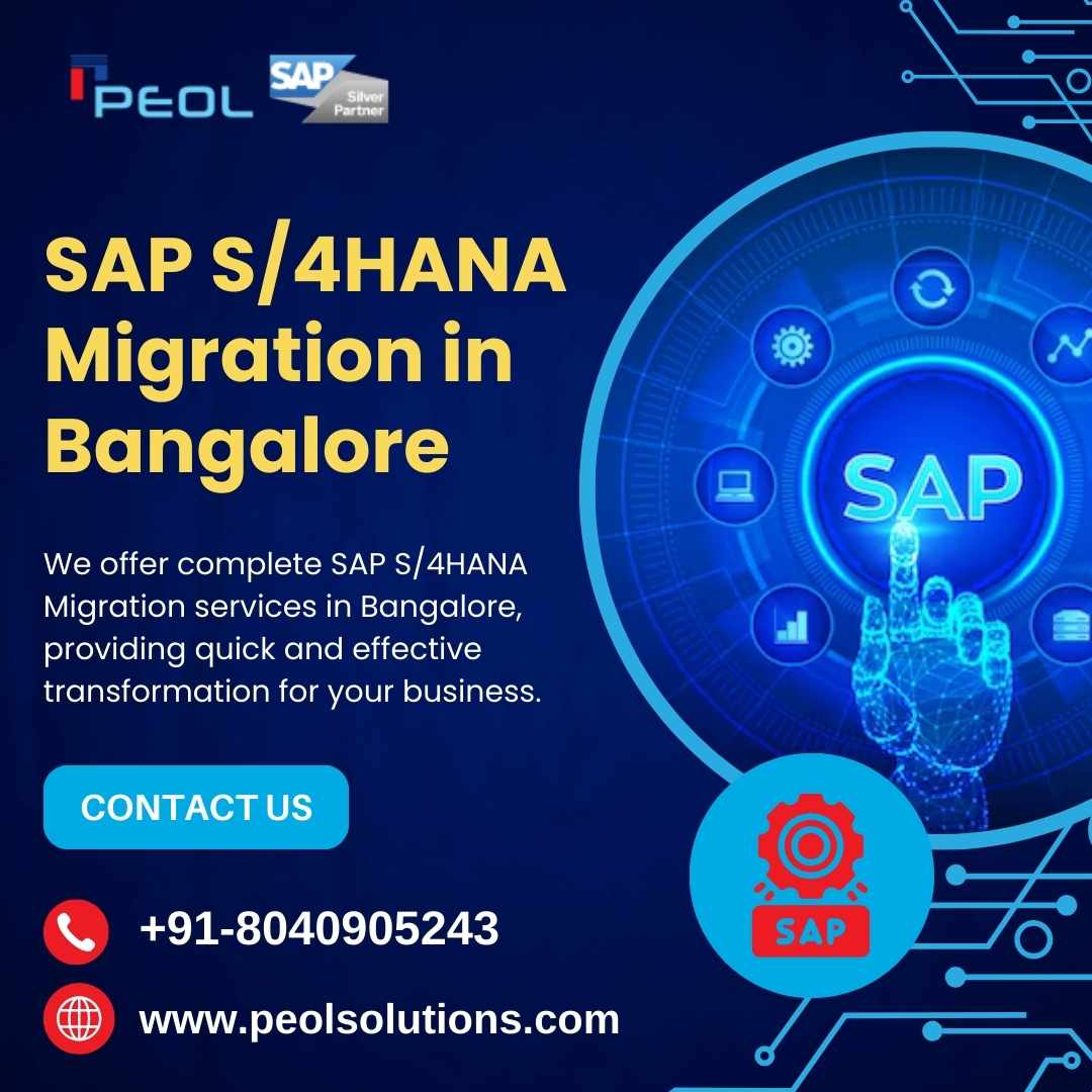  SAP S/4HANA Migration in Bangalore | SAP Solution in Bangalore