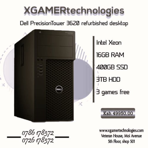  Refurbished Xeon Dell desktop PC with 16GB RAM