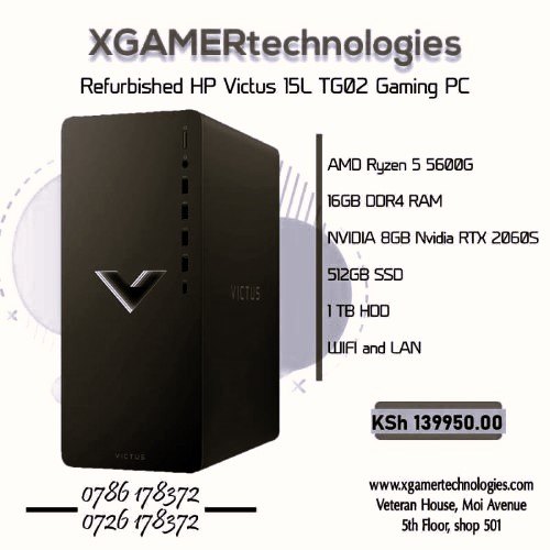  Refurbished Ryzen 5 HP Victus 15L TG02 tower desktop